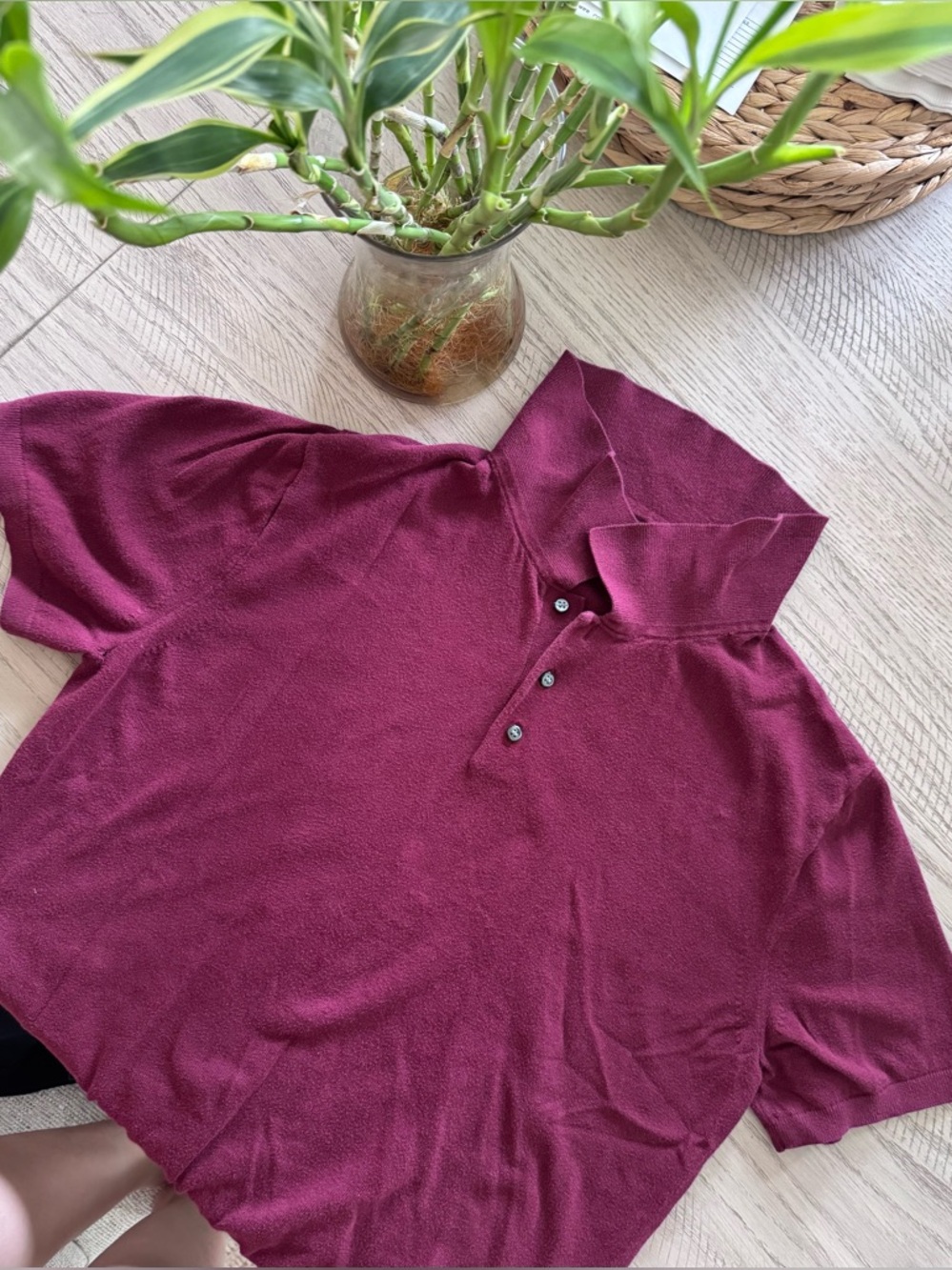 J Crew Plum Polo Shirt